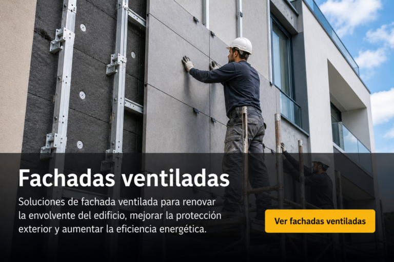 Rehabilitación de fachada con SATE en Vitoria-Gasteiz