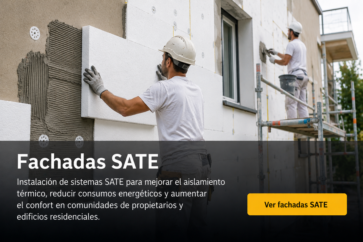 Rehabilitación de fachada en Vitoria-Gasteiz con sistema SATE